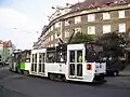 Tramlijn 3 in de Boguchwały straat.