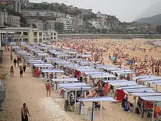 Playa de La Concha in augustus 2012