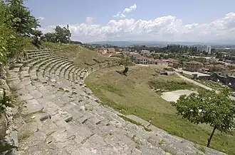 Het theater Prusias ad Hypium in het district Düzce