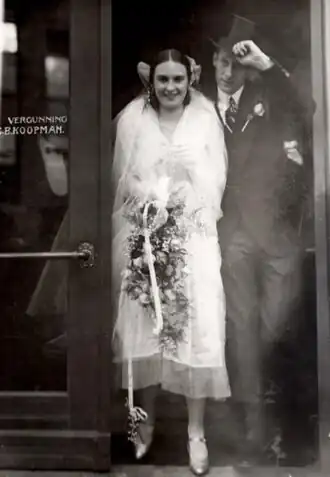 Bruiloft Klaas Breeuwer - Jopie Koopman (1929)