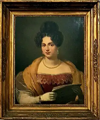 Portret in een gang van Stadsschouwburg Amsterdam