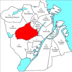 Locatie van gemeente Frederiksberg