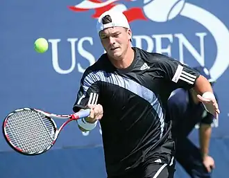 Korolev in actie op de US Open van 2009