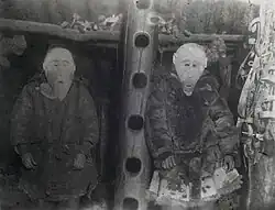 Korjakken met maskers, rond 1900