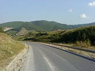 De M-25 tussen Prizren en Pristina