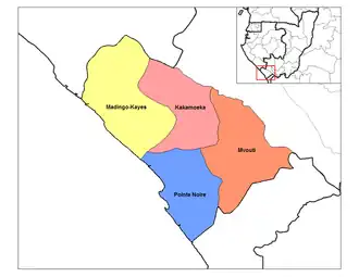 district Pointe-Noire in de provincie Kouilou