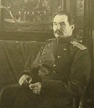 Pjotr Kozlov, gefotografeerd door Karl Boella, 1908