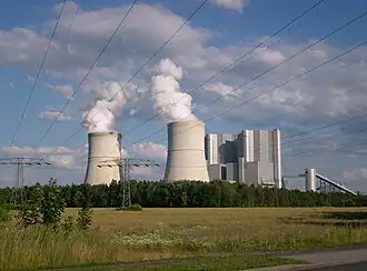 De huidige elektriciteitscentrale Schwarze Pumpe