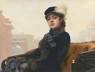 ’Portret van een onbekende vrouw’, van Kramskoj, 1883.