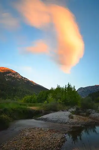 Rivier de Krathis in Nationaal park Chelmos-Vouraikos