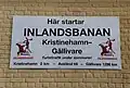 Hier start de Inlandsbana bord in Kristinehamn