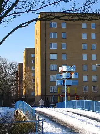 Bebouwing in Kroksbäck, begin 2006.