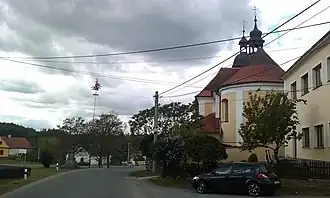 Straat in het centrum van Krty