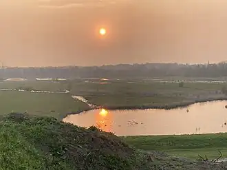 Zonsondergang boven de Polders van Kruibeke