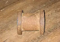 Conische gietijzeren kruirol van Engels rollenkruiwerk