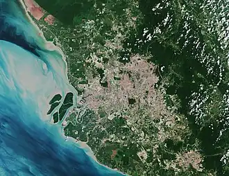 Satellietbeeld Groot Kuala Lumpur