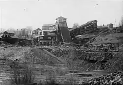 Koning Gustavplatform van de Pax Hillmijnen rond 1920