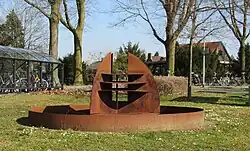 Kunst in cortenstaal, Stationsweg, Gennep