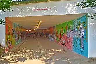 Kunsttunnel Bremen, 2,50 × 200 m