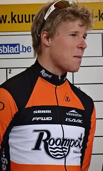Ivar slik tijdens Kuurne-Brussel-Kuurne 2015
