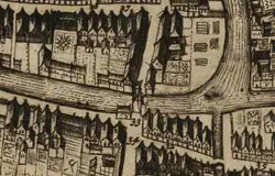 Quakelbrugh en steech (33) op een kaart van Frederick de Wit (na 1698)