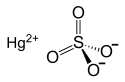 Structuurformule van kwik(II)sulfaat
