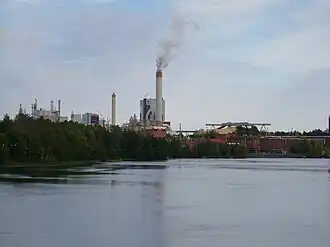 Papierfabriek in Kuusankoski