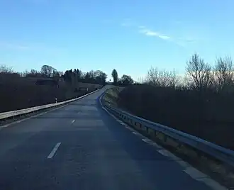 Länsväg 102 bij Stenberget, Skurup