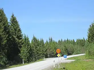 Länsväg 164 bij Fagerhult