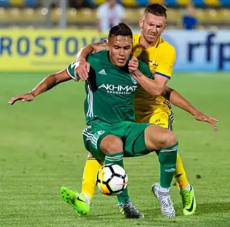 Jabá in 2017 als speler van Achmat Grozny