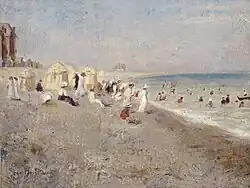 Léon Printemps, Strand aan de zee te Onival (Frankrijk), 1907.