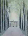 De dreef naar het kasteel (1930) - illustratie voor Au temps que Nanette était perdue