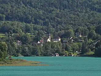 Gezicht op Lépin-le-Lac