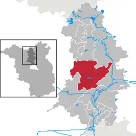 Kaart van Löwenberger Land