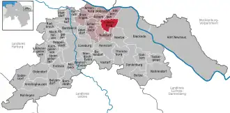 Kaart van Lüdersburg