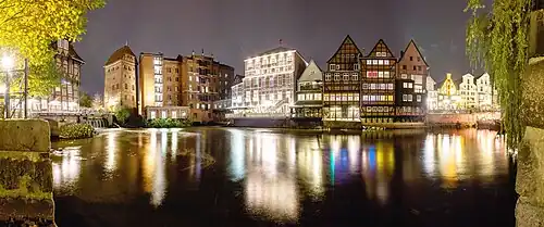 De oude haven bij nacht