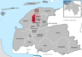 Kaart van Lütetsburg