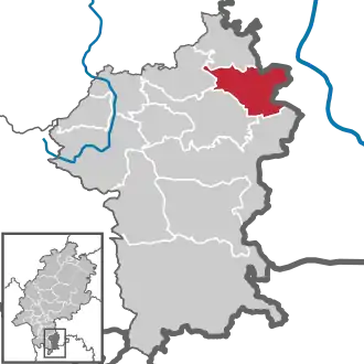 Kaart van Lützelbach