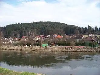 Gezicht op Lštění vanuit Čtyřkoly (2013)