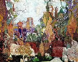 Decorontwerp voor De vuurvogel door Aleksandr Golovin