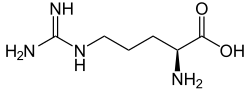 Structuurformule van L-arginine