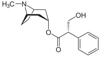 Structuurformule van hyoscyamine