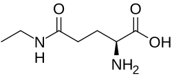 Structuurformule van L-theanine