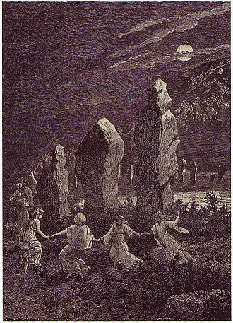 De dans van de korrigan, feeën en andere wezens in Bretagne, 1887