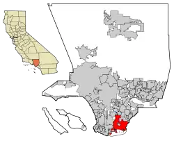 Locatie van Long Beach