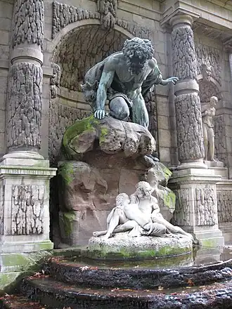 Polyphemos betrapt Galatea in de armen van Acis, 1866