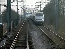 Op het viaduct over de Loire
