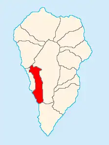 Kaart van Los Llanos de Aridane