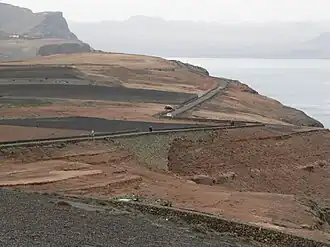 De LZ-202 gezien vanaf Mirador del Río