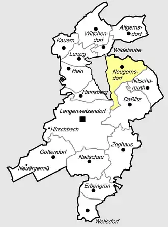 Kaart van Neugernsdorf